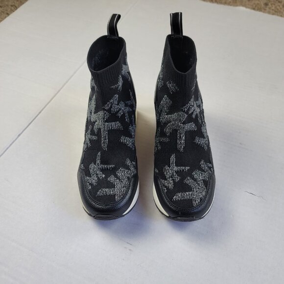 Michael Kors Neo Osker Wedges Boots Stylish MK Logo Ankle Booties for Girls - Picture 2 of 12